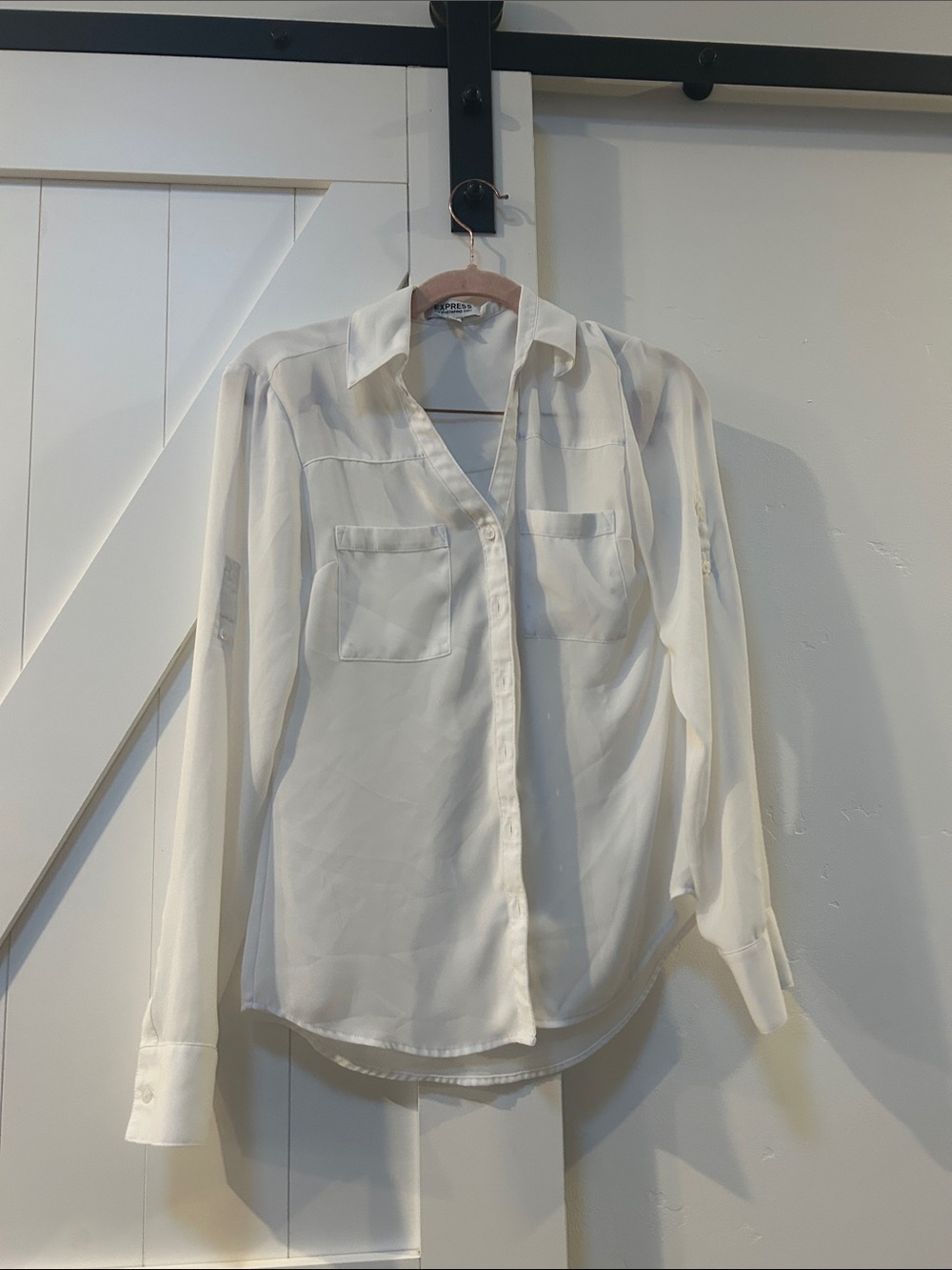 Express white xxs Portofino Button-Up Shirt